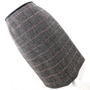 NWOT! TALBOTS! FINE WOOL BLEND, NUBBY WEAVE BLACK, WHITE, PINK TWEED SKIRT! SZ 4